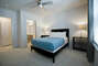 Master Bedroom with LED Flat Screen TV - Corporate Apartment - 1-Bedroom Spectacular Suites