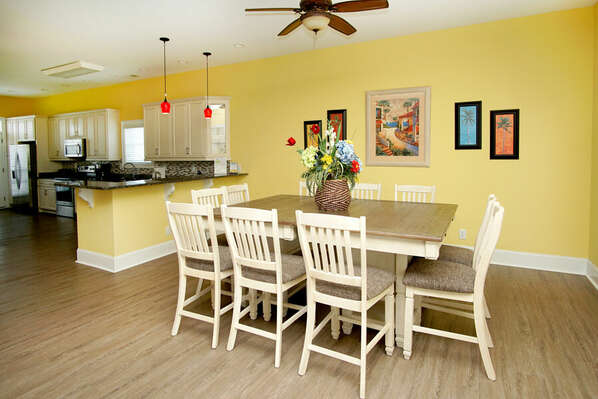 Another Day in Paradise vacation rental in Cherry Grove, North Myrtle Beach | dining area | Thomas Beach Vacations