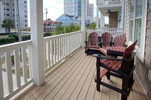 Another Day in Paradise vacation rental in Cherry Grove, North Myrtle Beach | balcony view 3 | Thomas Beach Vacations