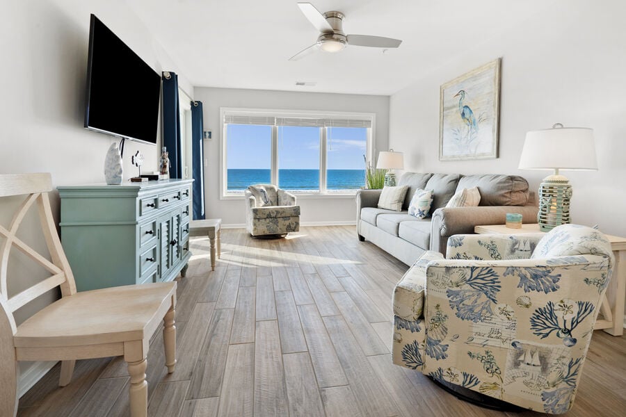 Sea Oats B2 - oceanfront condo in Cherry Grove Beach in North Myrtle Beach | guest room view 1 | Thomas Beach Vacations