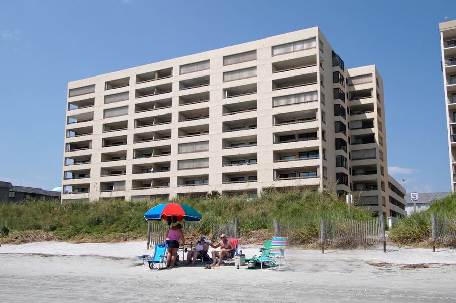 Sea Pointe 306 - oceanfront condo in Cherry Grove Beach in North Myrtle Beach | building | Thomas Beach Vacations