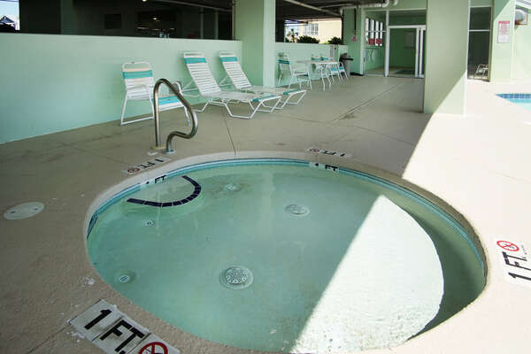 Paradise Pointe 11A - oceanfront condo in Cherry Grove Beach in North Myrtle Beach | pool view 3 | Thomas Beach Vacations