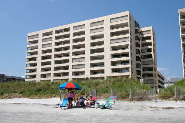 Sea Pointe 204 - oceanfront condo in Cherry Grove Beach in North Myrtle Beach | building | Thomas Beach Vacations
