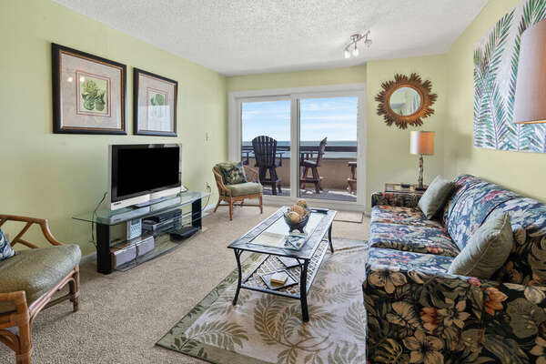 Sea Pointe 807 - oceanfront condo in Cherry Grove Beach in North Myrtle Beach | guest room view 1 | Thomas Beach Vacations