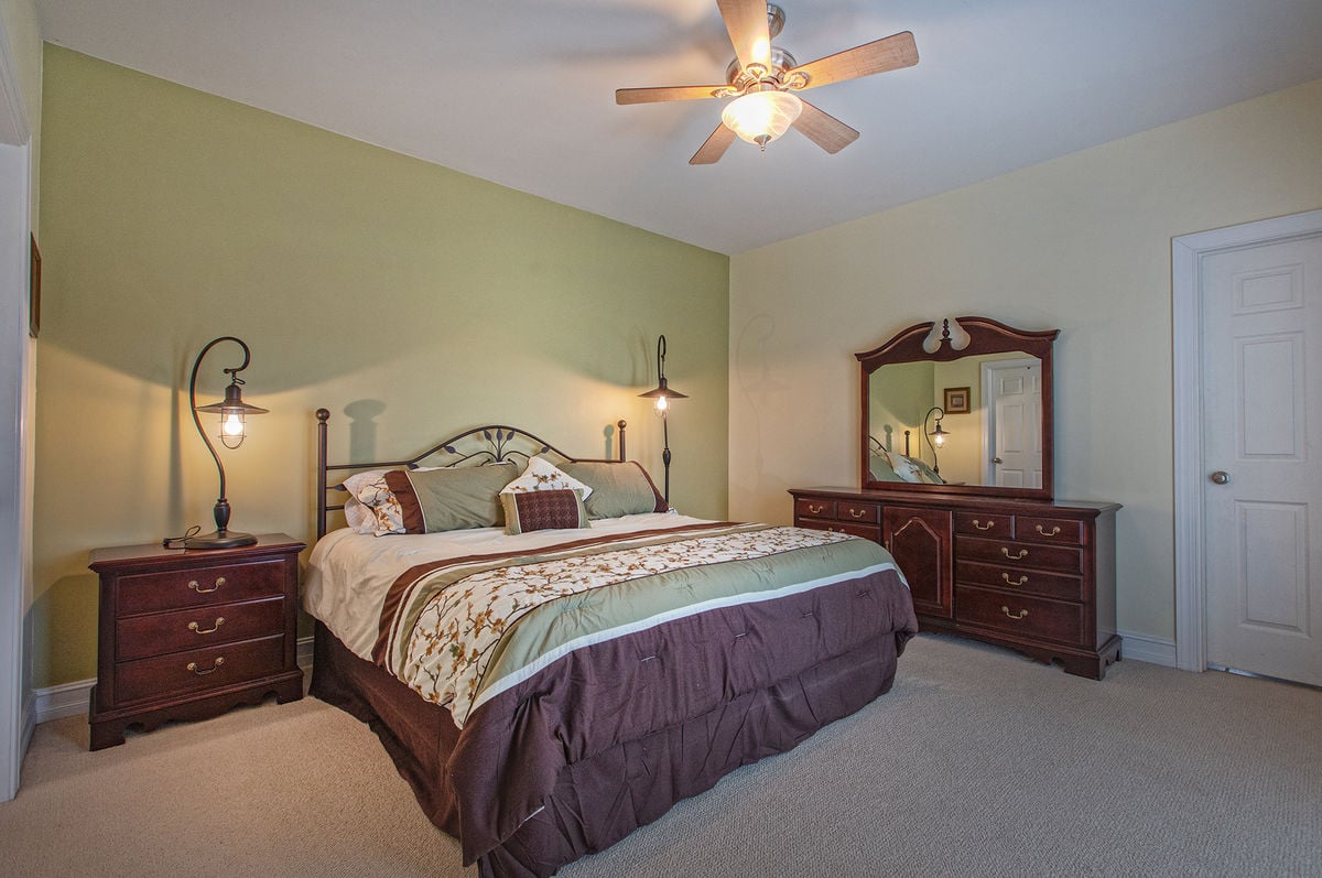 Main Level Master Bedroom with King Bed
