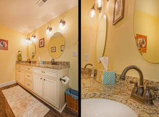Large Bathroom with Dual Sinks