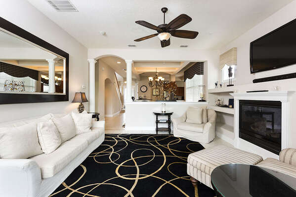 The whole family will love this exquisitely designed open living area
