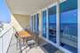 Private Balcony overlooking the Gulf of Mexico with Dining Table for 6
