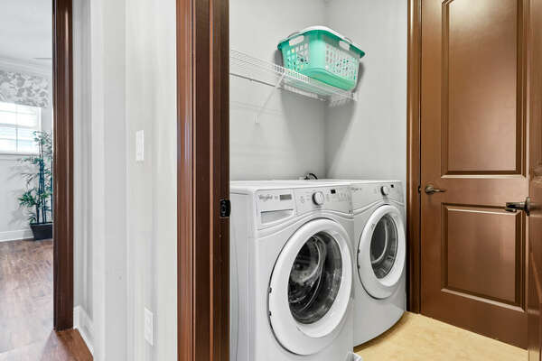 2nd floor laundry room for your convenience