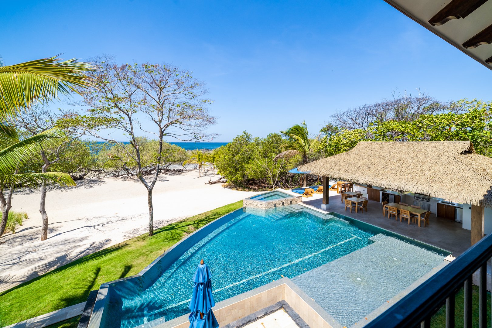 Surround yourself with white sand and turquoise waters in this unique and private beachfront paradise