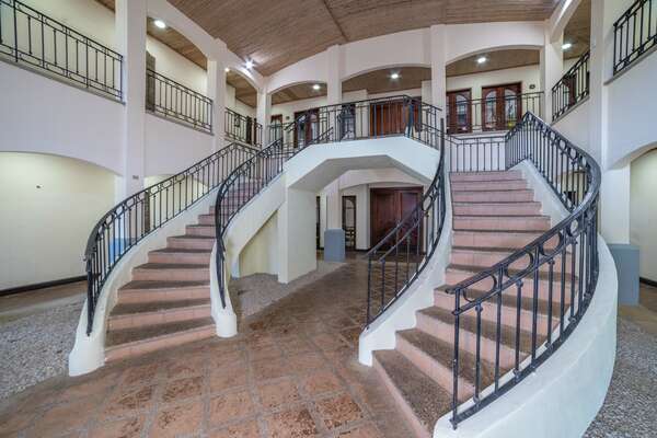 Beautiful stairs leading to upper bedrooms