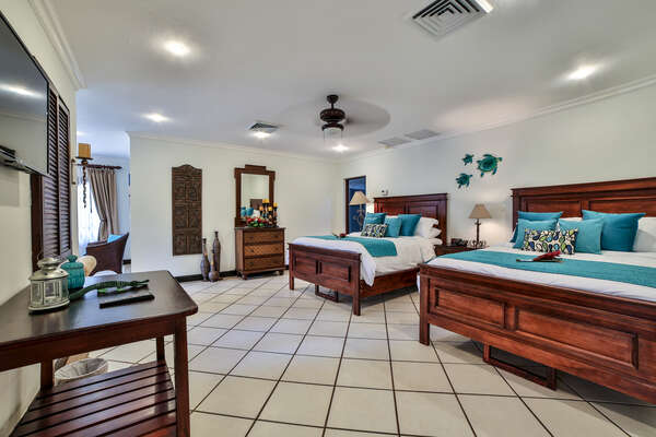One of the 8 spacious rooms available
