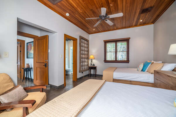 Guest bedroom with queen beds