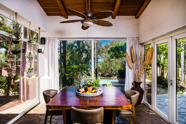 Enjoy your favorite meals in this intimate setting, surrounded by tasteful decor and natural light filtering through.