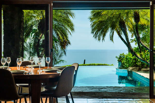 Dining area with an amazing view