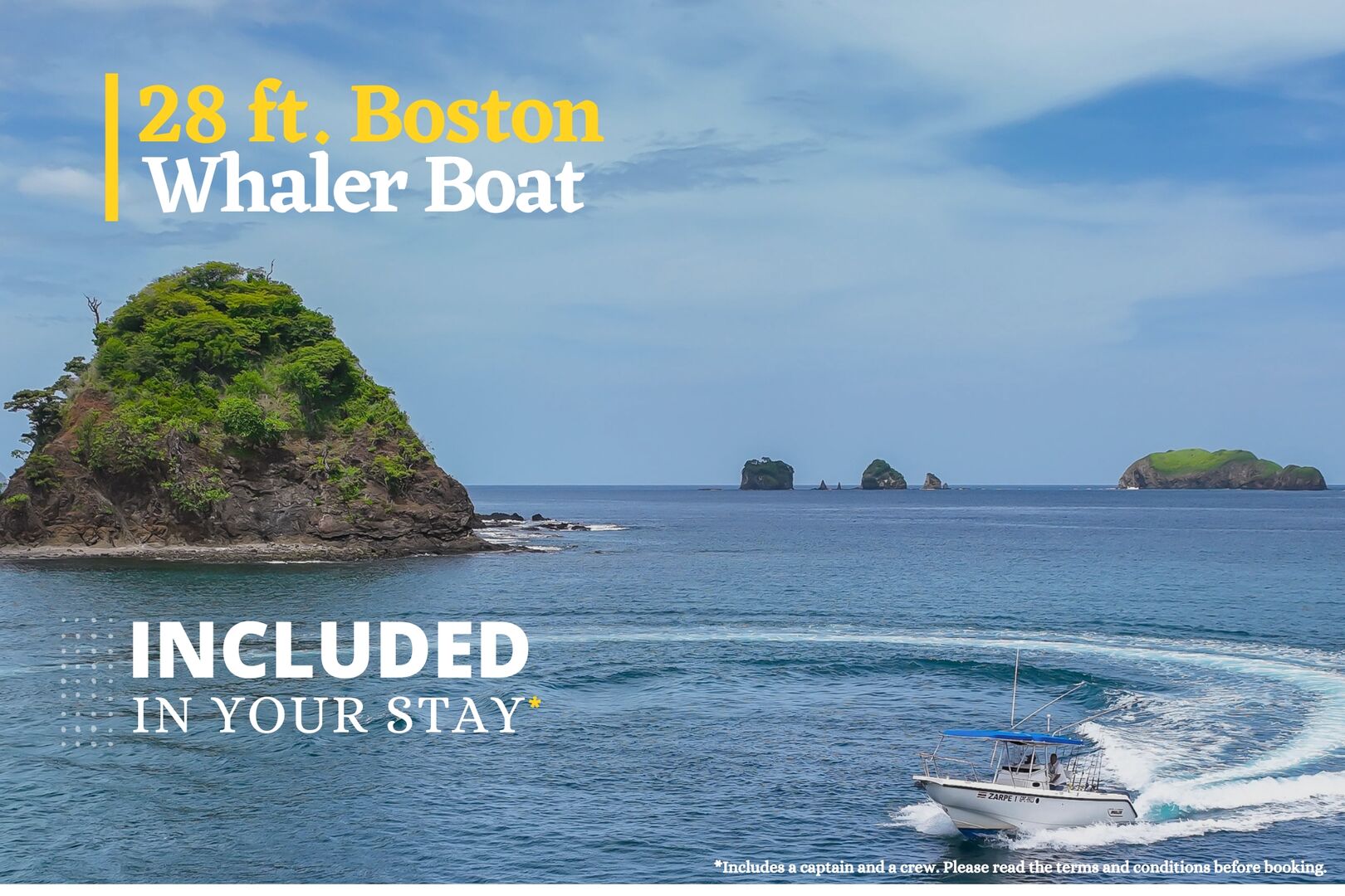 1 Boat tour included in your stay*