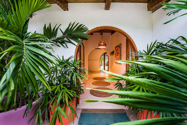 Step through the front door into paradise.