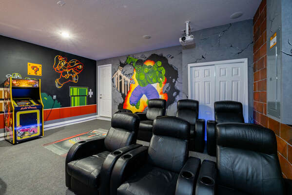 Alternate view of theater room