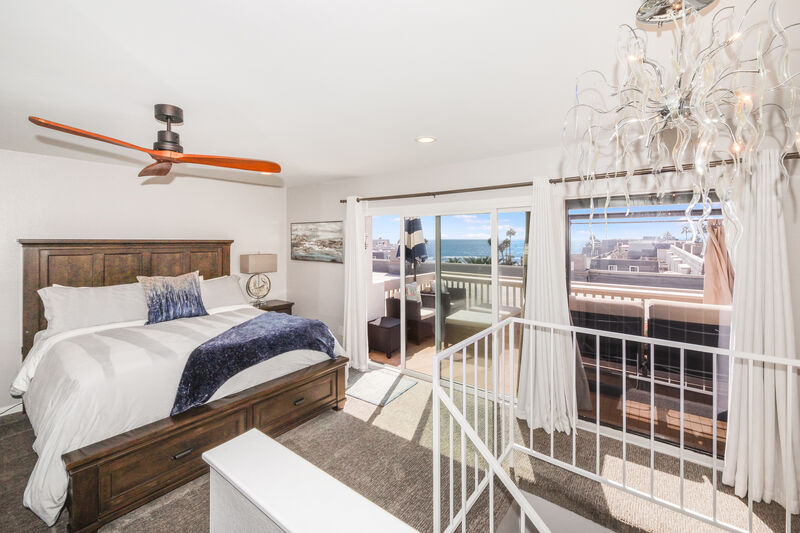Master Suite with beautiful ocean views, lots of light, and large patio.