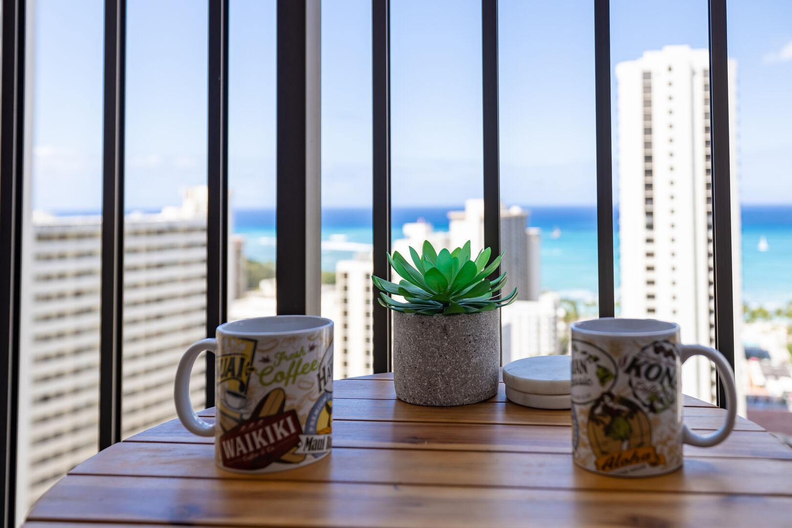 Enjoy your coffee in the morning on the lanai