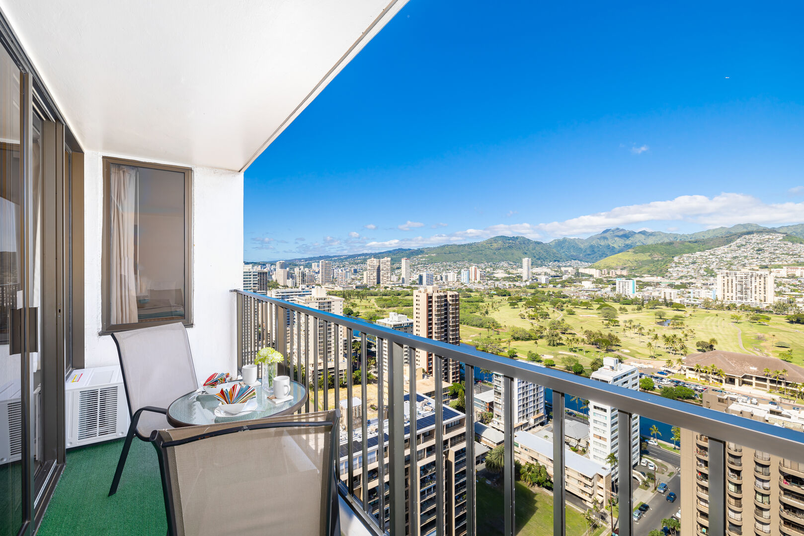 Enjoy the mountain views from your balcony!