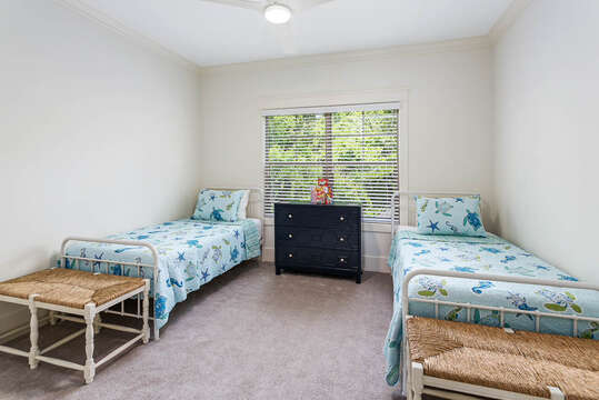 Twin beds in Guest Bedroom