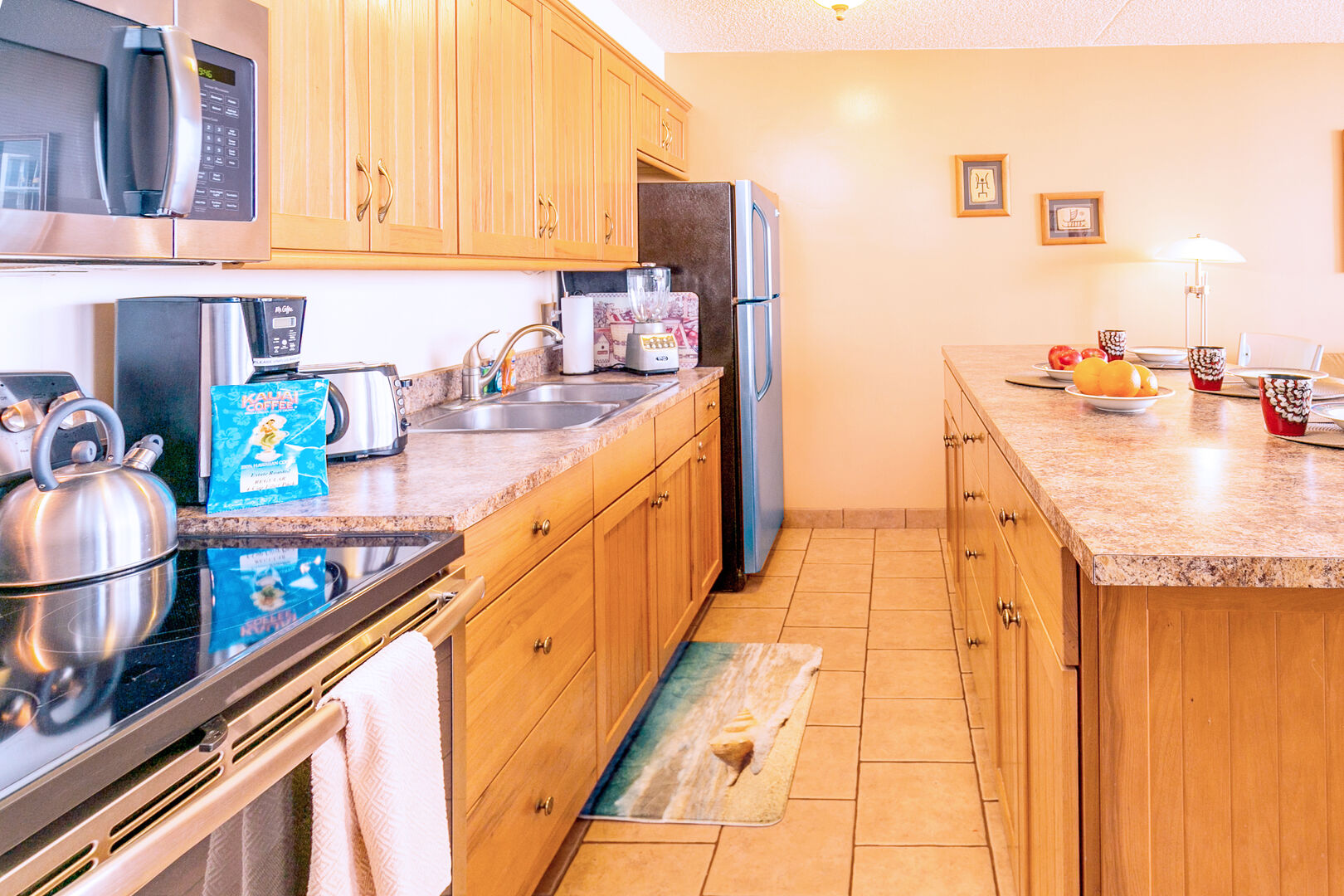 There is a fully-equipped kitchen perfect for your culinary needs!