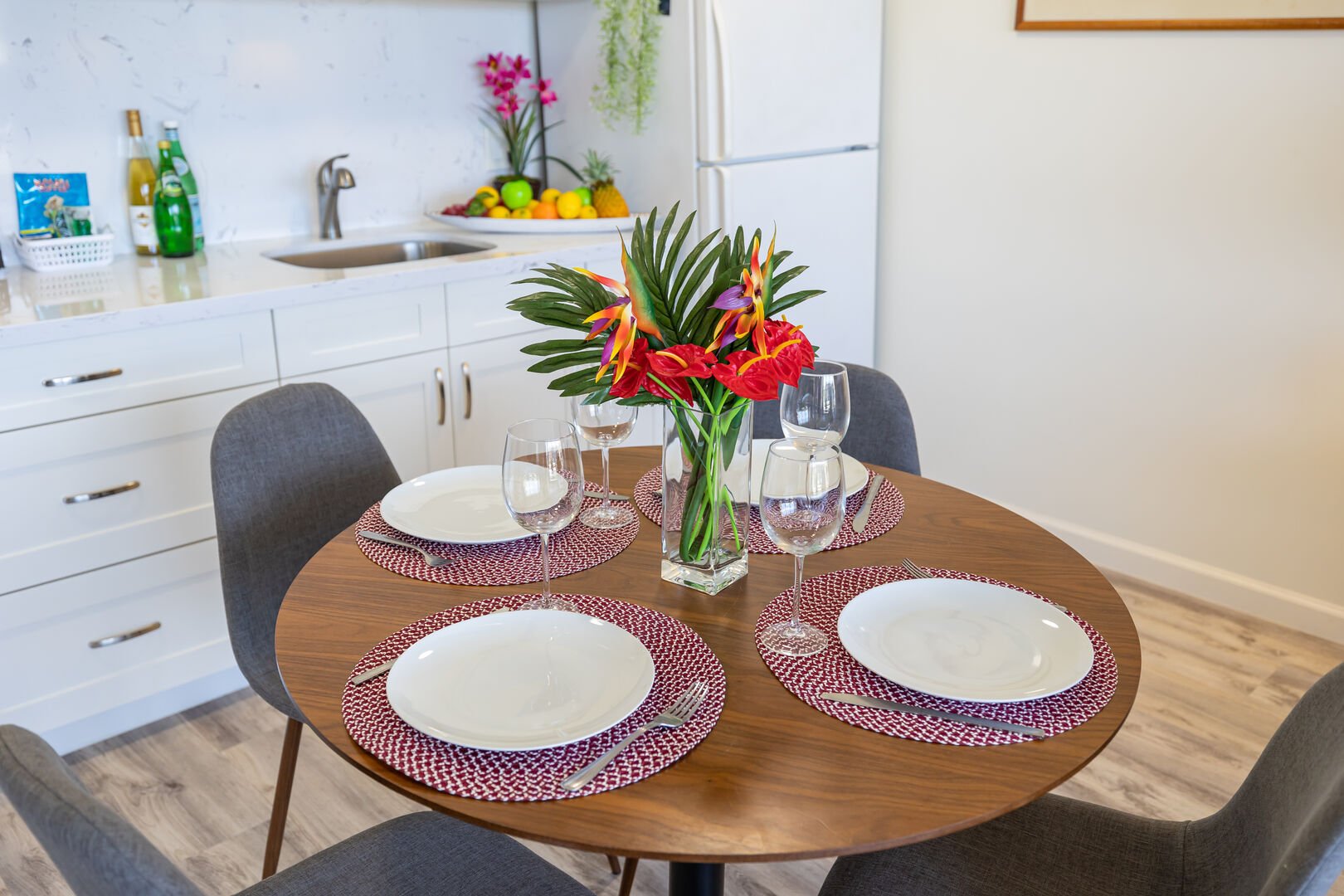 Dining table for up to four people