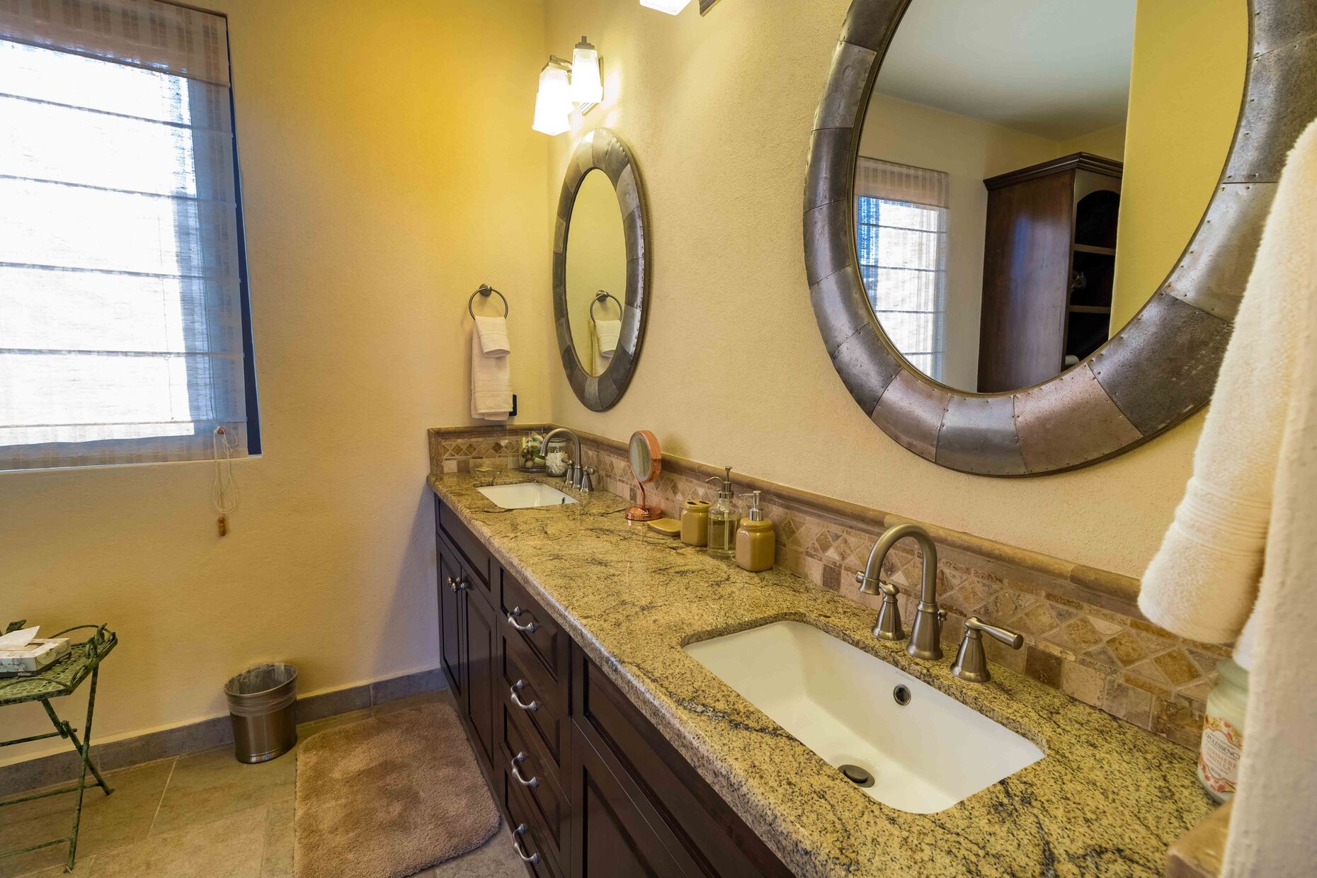 Full Master Bathroom Upstairs / Vanity Mirror / Granite Counter