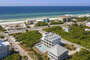 Aerial Picture of our Rental and Beach.