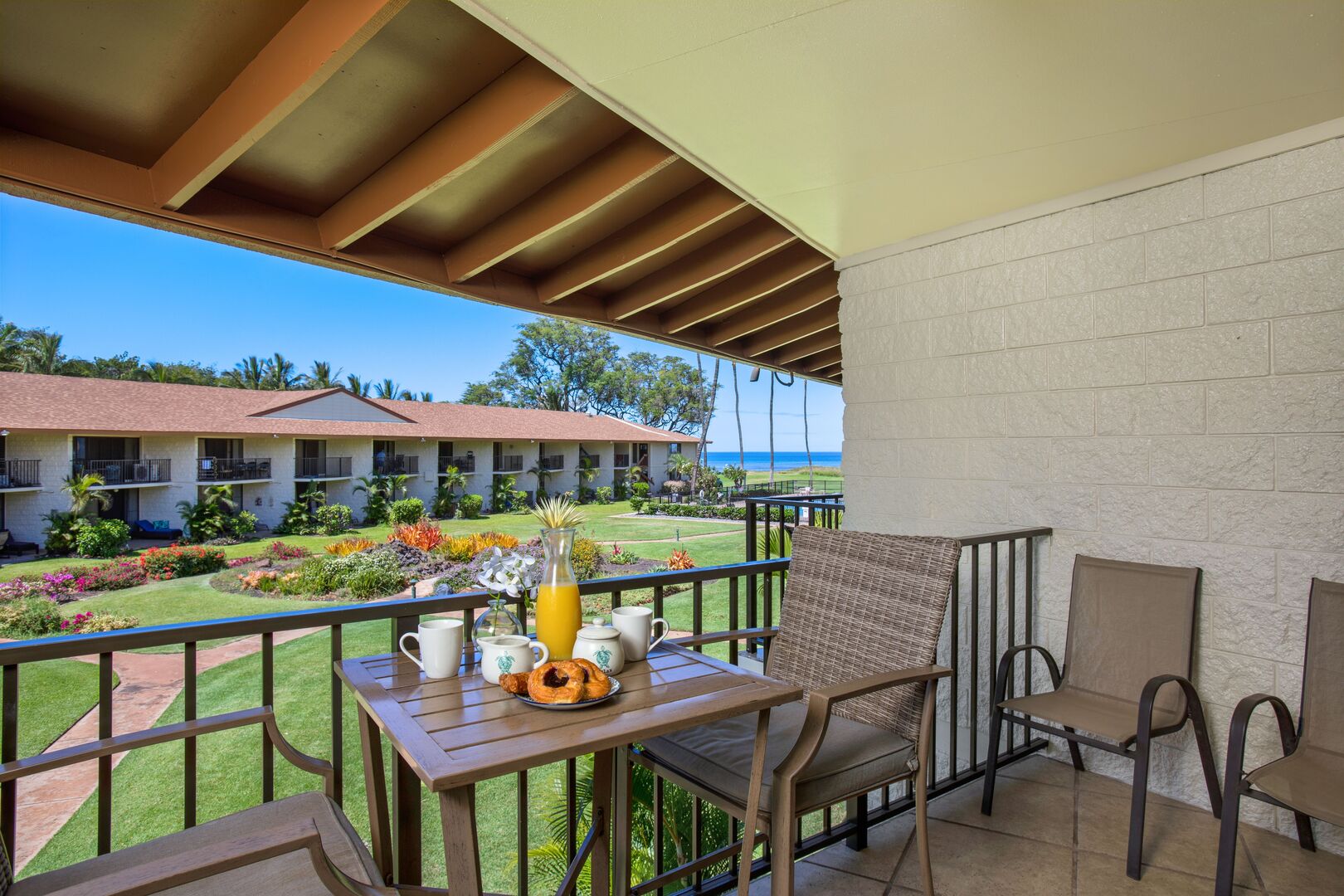 Relax on the private lanai balcony