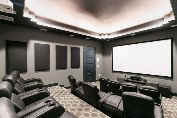 Grab some popcorn and watch a movie in your own private movie theater