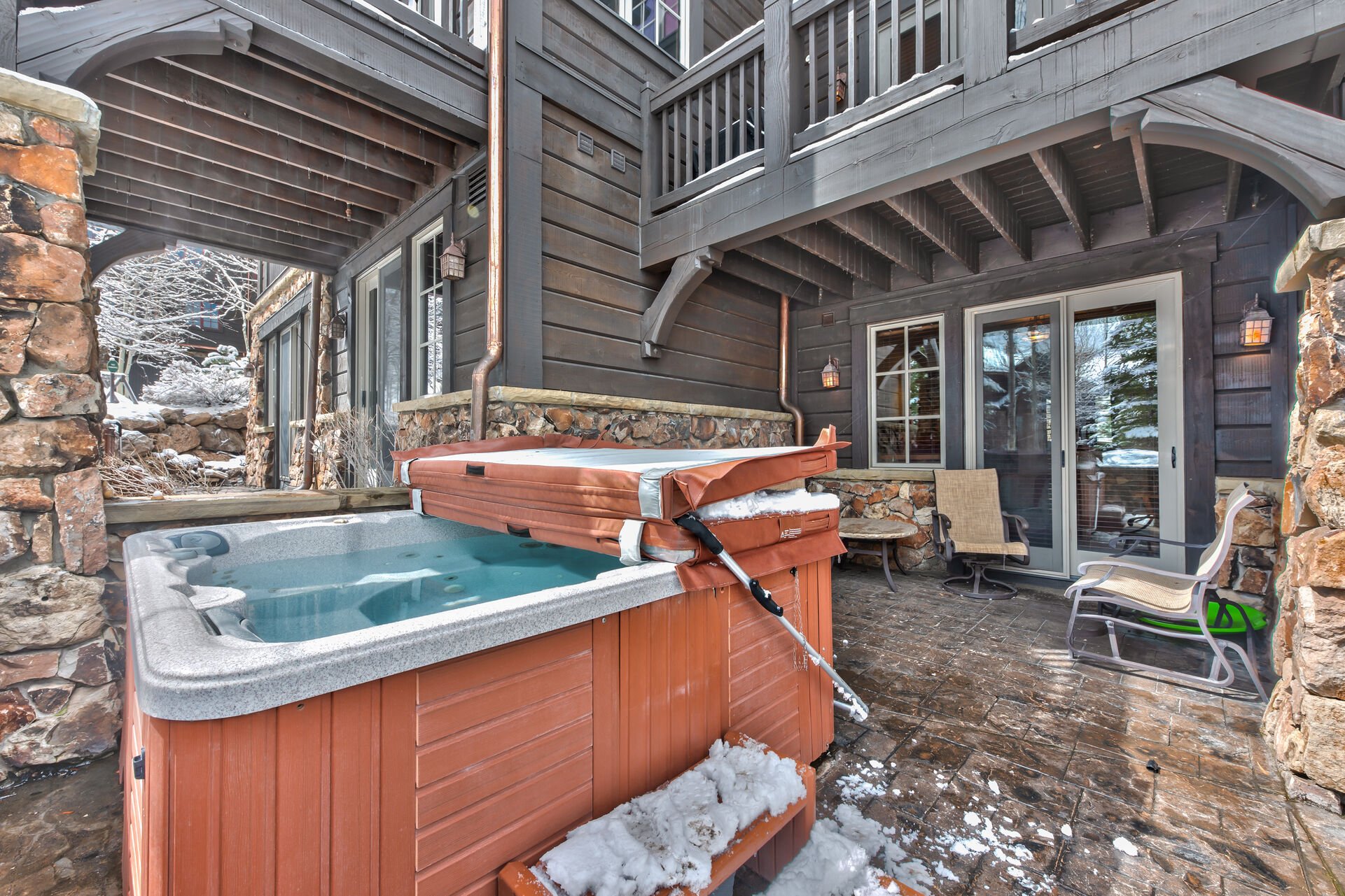 Private Patio with Hot Tub