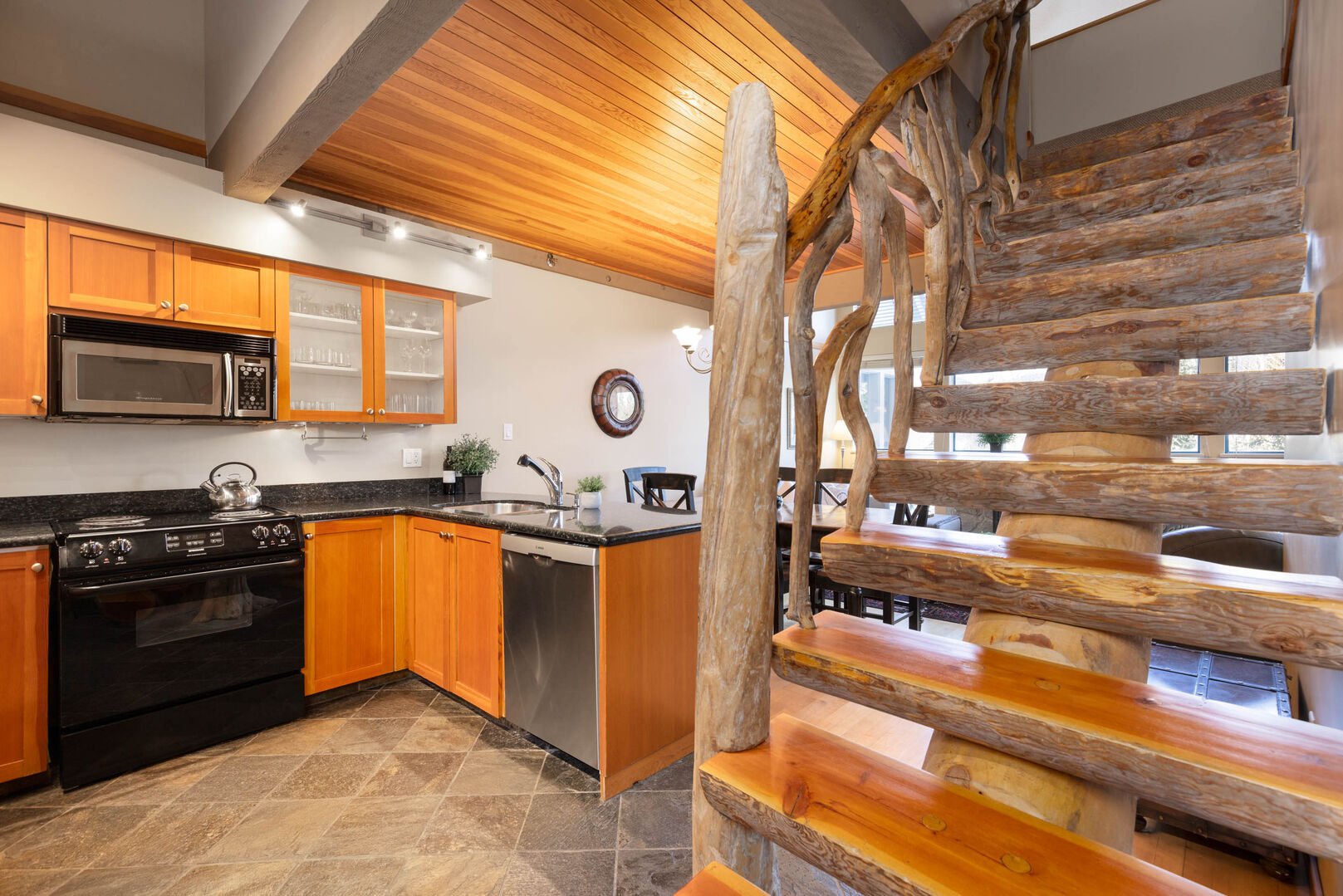 Wooden Stairs to Twin Loft Room
