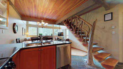 Staircase to Lofted Area
