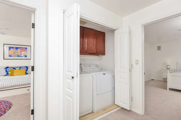 Washer & Dryer Available for Guest Use in our Oceanfront San Diego Rental