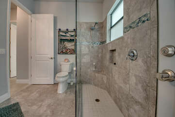 Guest bathroom with walk in shower