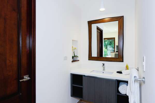 Don't forget to explore the fully equipped bathroom that's also part of the casita.