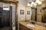 Hidden Chateau, Lower Level Full bathroom with shower, Bear Lake Premier Cabins