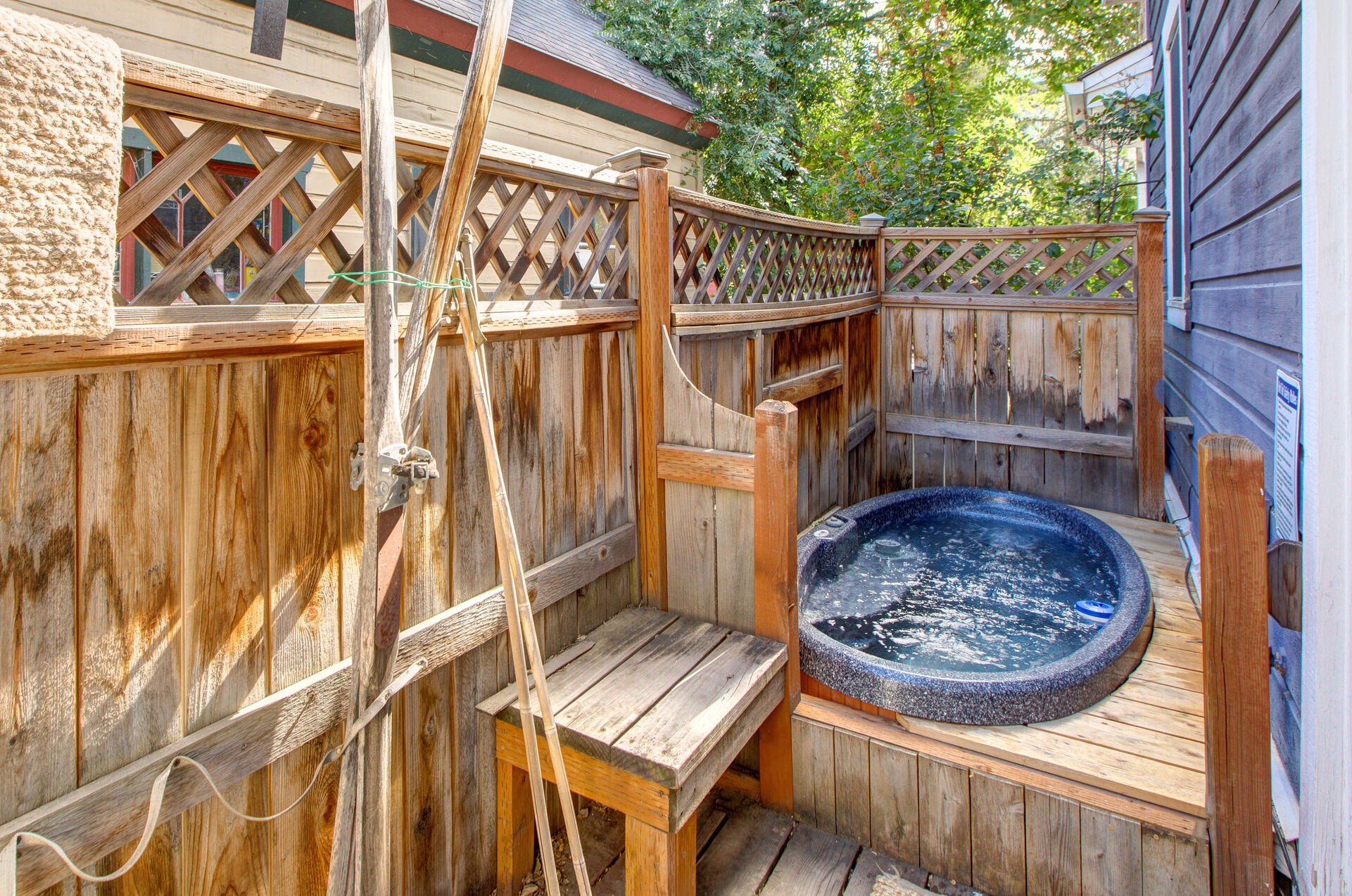 Side Deck with a Two-Person Hot Tub