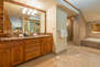 Master Bath 2 with Dual Granite Counter Sinks, a Large Soaking Tub and Separate Tile Shower