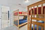 Guest Bedroom with 2 Sets of Twin Size Bunk Beds