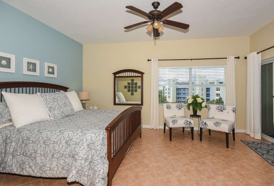 Master Bedroom in our Condo for Rent in New Smyrna Beach FL