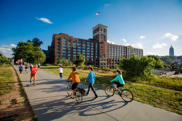 Guests Can Walk, Bike, and Run Near Ponce City Market.