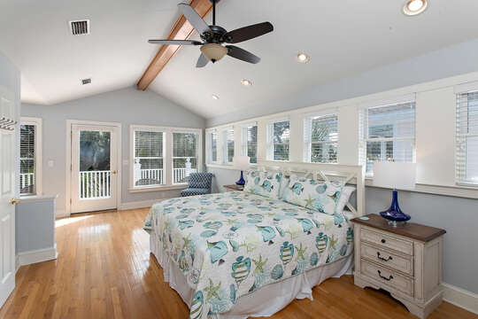Master Bedroom Suite with a king bed and plenty of light