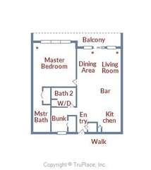 Floor plan  o/  lay out of condo