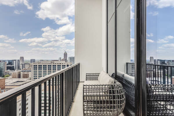 Guests Can Relax on the Spacious Balcony of Penthouse.