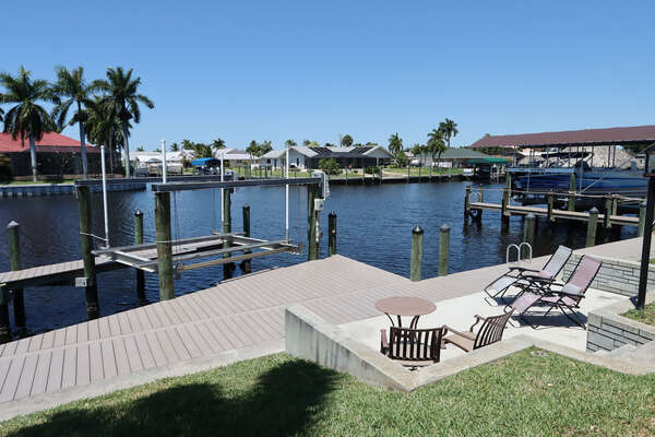 Dock and boat lift