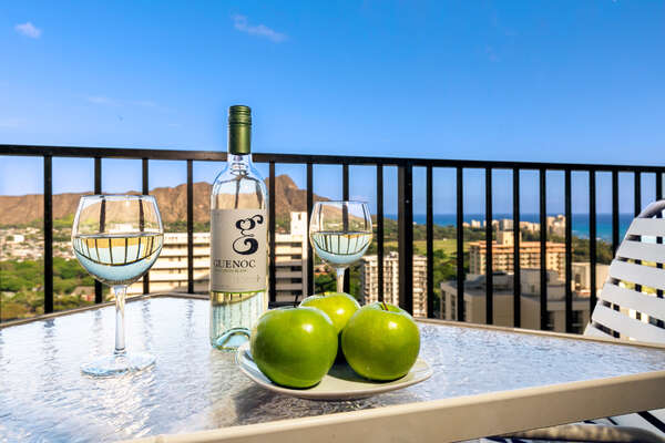 Enjoy the beautiful views from your balcony!