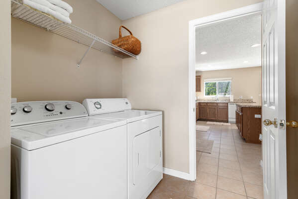 laundry room downstairs